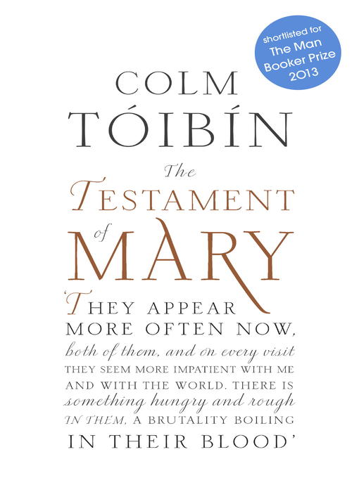 Title details for The Testament of Mary by Colm Toibin - Available